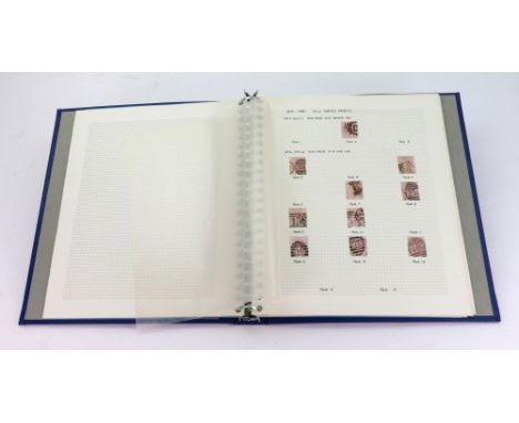 Great Britain 1875-92, a used collection in a blue album, various plates for values 2½d to 1/- later values to 5/-(2), 1887-9
