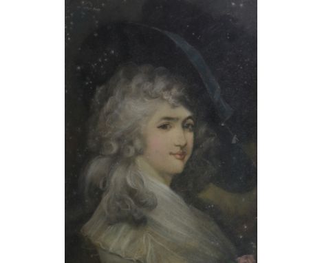 English School, 18th Century, A portrait of a lady, pastel, 48 x 36cm.
