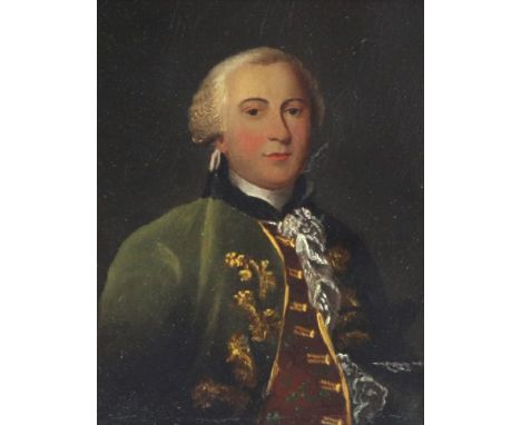 English School, 18th/19th Century, A portrait of a gentleman, oil on board, 12.5 x 9.5cm.