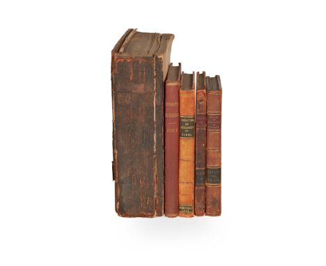 Medical books 5 volumes, comprising Aitken, John Essays on Several Important Subjects in Surgery. London: C &amp; C. Dilly, 1