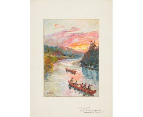 Sandham, Henry [Hope, Ascott R.] 10 illustrations from 'Adventurers in America' The Sign of the Cross; A March through the Sw