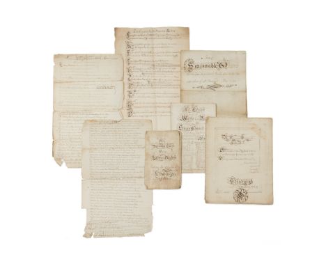 Edinburgh Council, c. 1750. - [Robert Mein] 7 Manuscript Poems An Essay toward Ways and Means to keep in Memory Edina's Counc