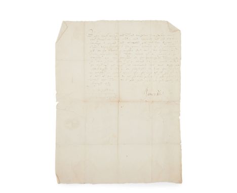 James VI of Scotland (later James I &amp; VI of Scotland, England &amp; Ireland) Letter signed from James VI to the Earl Mari