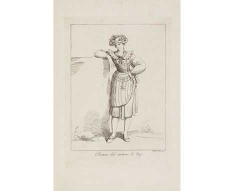 Pinelli, Bartolomeo 2 works, comprising Nuova Raccolta di cinquanti motive Pittoreschi, e Costumi di Roma, incisi all'Acqua f