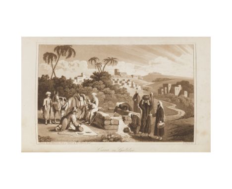 [Mayer, Luigi] [Interesting Views in Turkey] [London: Robert Bowyer, 1819]. Tall 8vo, 16 hand-coloured engraved plates, with 