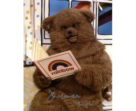 Rainbow. 8x10 inch photo from the childrens TV series 'Rainbow' signed by actor John Leeson who was Bungle in the series. Goo