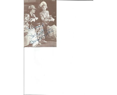 Hinge &amp; Brackett signed 6x4 sepia photo and TLS signed by Hilda Bracket. Good Condition. All autographs are genuine hand 