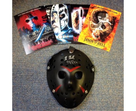 Kane Hodder Friday 13th hand-signed Jason Voorhees mask. Hand-Signed by Kane Hodder, who played Jason Voorhees in 4 of the Fr