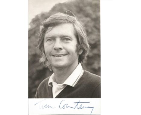Tom Courtenay signed 6x4 black and white photo. English actor who came to prominence in the early 1960s with a succession of 