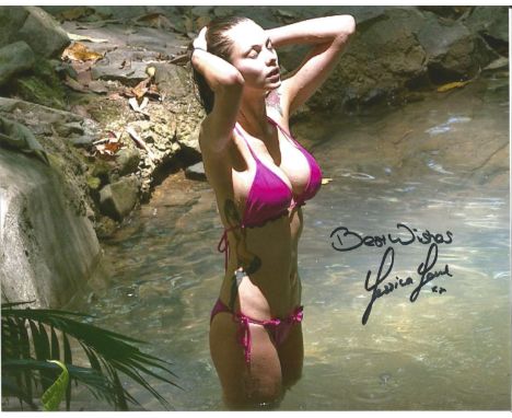 Jessica Jane Clement The Real Hustle hand signed 10x8 photo. This beautiful hand-signed photo depicts Jessica Jane Clement wh