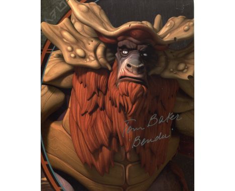 Star Wars: 8x10 inch photo from the animated TV series Star Wars: Rebels, signed by voice actor Tom Baker Doctor Who who play