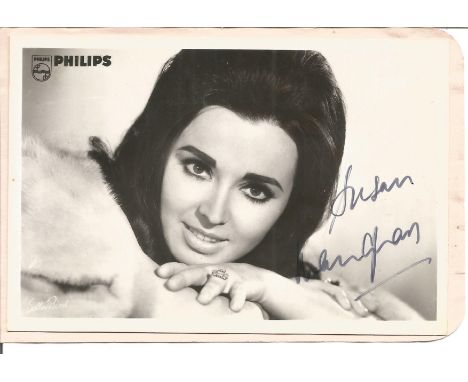 Susan Maughan Singer Signed Vintage Philips Promo Photo. Good Condition. All autographs are genuine hand signed and come with