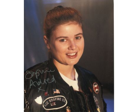 Doctor Who: actress Sophie Aldred as 'Ace' the Doctor's assistant companion, signed 8x10 inch photo. Good Condition. All auto