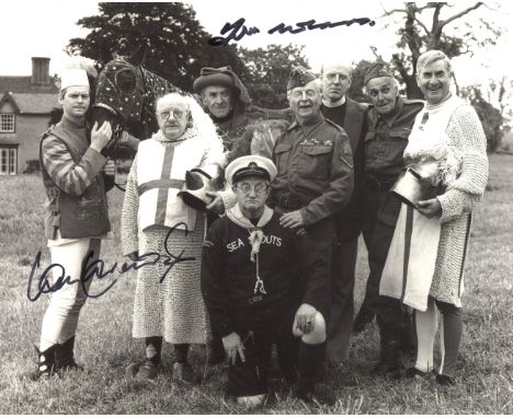 Dads Army. 8x10 photo signed by Frank Williams and Ian Lavender, both of whom starred in this long running and legendary come