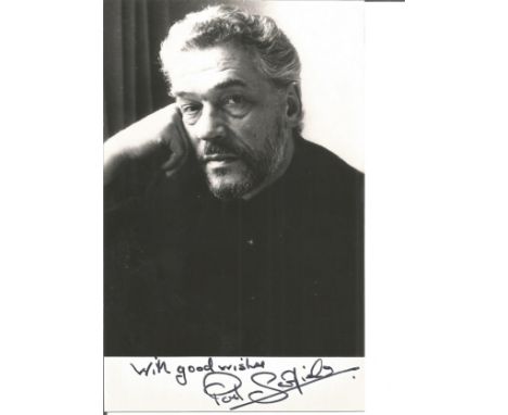Paul Scofield signed 6x4 black and white photo. 21 January 1922 - 19 March 2008 was an English actor of stage and screen who 