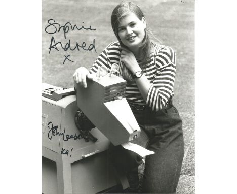 Sophie Aldred John Leeson Dr. Who hand signed 10x8 photo. This beautiful hand signed photo depicts Sophie Aldred as Ace and J