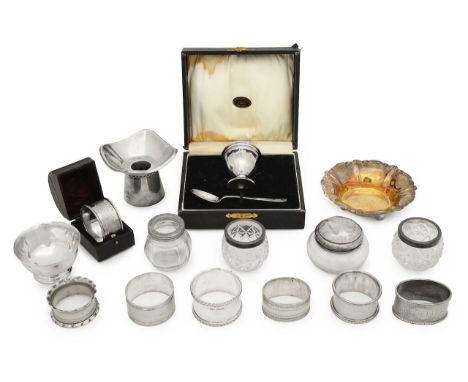 A collection of British, Continental and American silver and plated waresvarious dates and makersincluding a Finnish silver c