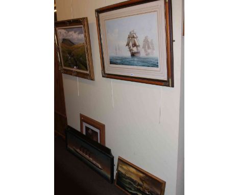 Sheila Ball, Moorland oil on canvas, signed limited edition maritime print, James Wilson, Drifters, oil on canvas, Aquatania 