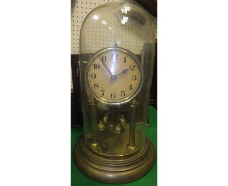 A Hermle eight day wall clock, a 365 day clock and two mantel clocks