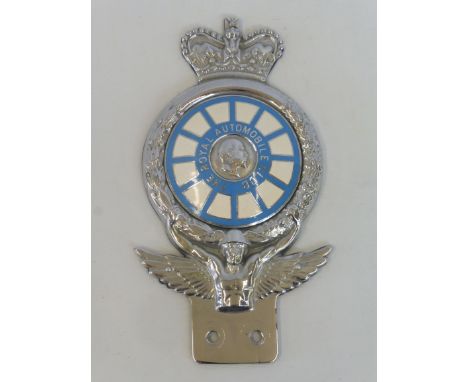 A rare Royal Automobile Club 1953 prototype badge, illustrated on page 87 of 'British Car Badges'.