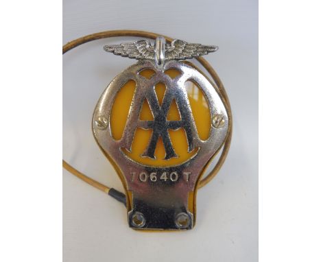 A rarely seen AA motorcycle badge stamped 70640T lighting kit, which was produced in small numbers, as illustrated  on pg 15 
