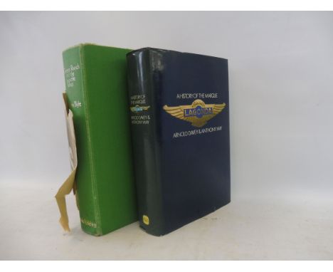 Georges Roesch and The Invincible Talbot by Anthony Light, published by Grenville, 1970 plus Lagonda - A History of the Marqu