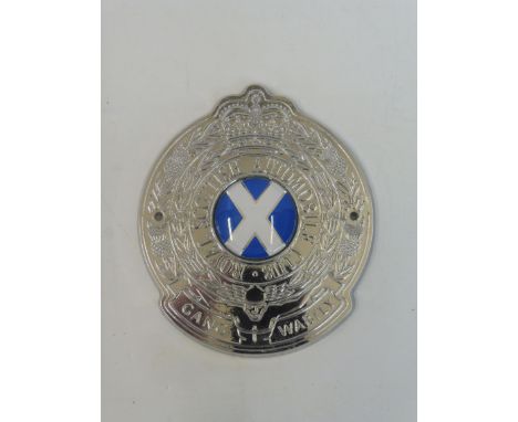 A Royal Scottish Automobile Club badge type 8, circa mid 1960s-1970s, plastic.