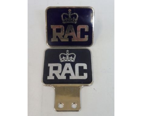 An RAC Member Award 1A, late 1970s - early 1980s, chrome plated brass and enamel, issued for long-standing members (50+ years