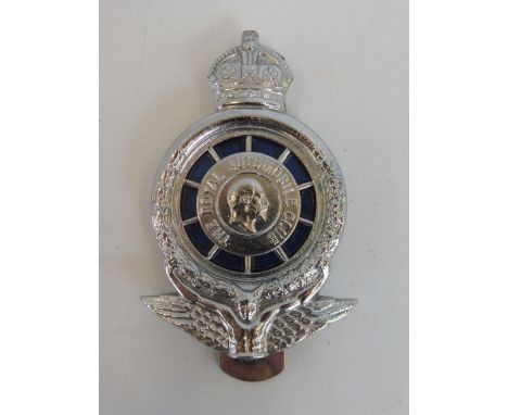A small version Royal Automobile Club chromed badge, radiator fixing version. 