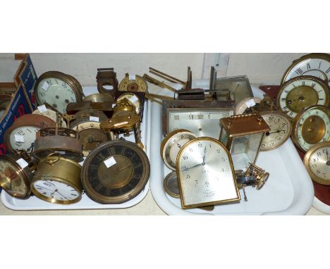 A selection of clock faces