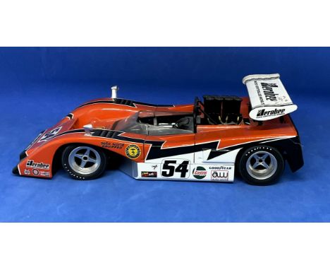 Koveleski/Jerobee Mclaren M8B low wing 1:18 scale model car. In original box. UNSIGNED. Good condition. All autographs come w