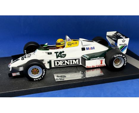 Ayrton Senna Williams Ford FWO8C 51 test Donnington park 1:18 scale model car. In original box. UNSIGNED. Good condition. All