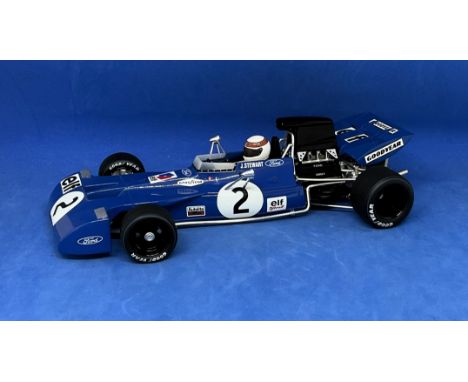 Jackie Stewart 181 710011 Tyrrell 003 1971 1:18 scale model car. In original box. UNSIGNED. Good condition. All autographs co
