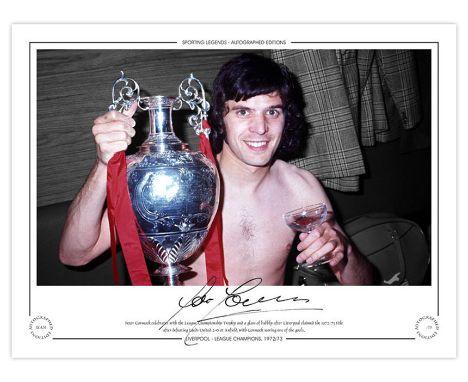 Autographed Peter Cormack 16 X 12 Limited-Edition : A Superb 16 X 12 Limited Edition Print Depicting Peter Cormack Posing Wit