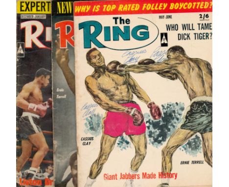 Collection of 3 Magazine 1965-66, March-April, May-June, December-January. 'The Ring' Includes Cassius Clay v Ernie Terrell. 