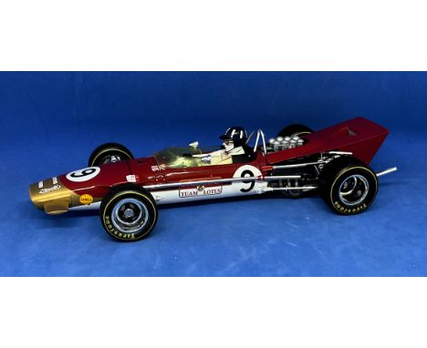 Lotus 49 1:18 scale model car. NO PACKAGING. Good condition. All autographs come with a Certificate of Authenticity. We combi