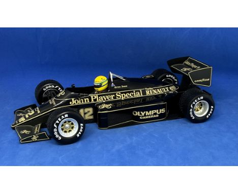 Ayrton Senna Lotus Renault 97T Minichamps model car. 1:18scale. In original box. UNSIGNED. Good condition. All autographs com