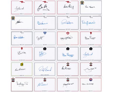 Autographed Lot Of 24 Photo-Cards : A Nice Lot Of 24 Crested Photo-Cards, Each Measuring 6 X 4 Signed By A Former Player From