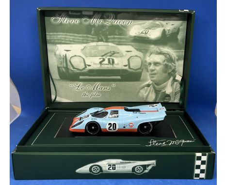 Porsche 917K model car. 1:18 scale model car. In original box. UNSIGNED. Good condition. All autographs come with a Certifica