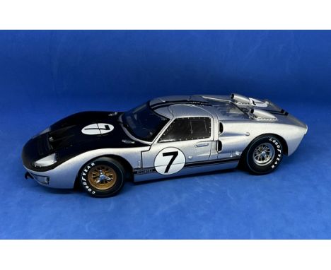 1966 Ford GT-40 MK II 1:18 scale model car. In original box. UNSIGNED. Good condition. All autographs come with a Certificate