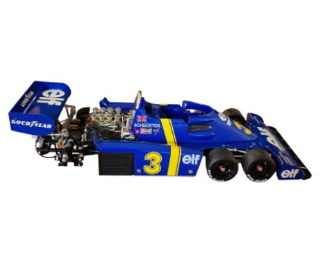 1976 Tyrrell P34 #3 Swedish grand prix winner 1:18 scale model car. In original box. UNSIGNED. Good condition. All autographs