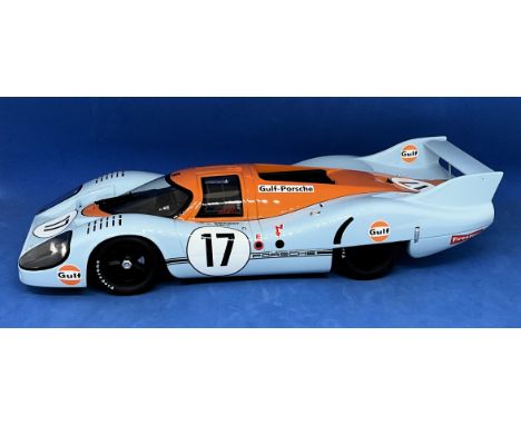 Jo Siffert/Derek Bell Porsche 917 1:18 scale model car. In original box. UNSIGNED. Good condition. All autographs come with a