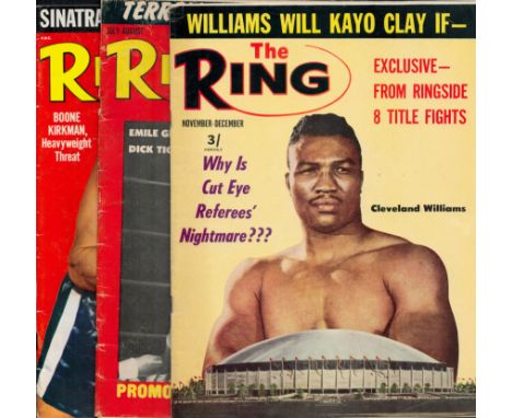 Collection of 3 Magazine 1966, June-July, July-August, November-December. 'The Ring' Includes Cassius Clay v Cleveland Willia