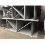 14 BAYS OF 10.5'H X 42"D X 102"L STRUCTURAL STYLE PALLET RACKS