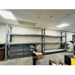 10 SECTION OF RETAIL/MERCHANDISE PALLET RACK SHELVING 6'H X 21.5"D X 108"L WITH 3 SHELVES