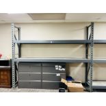 5 SECTION OF RETAIL/MERCHANDISE PALLET RACK SHELVING 8'H X 21.5"D X 108"L WITH 3 SHELVES
