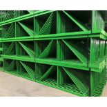 5 BAYS OF 16'H X 34"D X 96"L TEARDROP STYLE PALLET RACKS