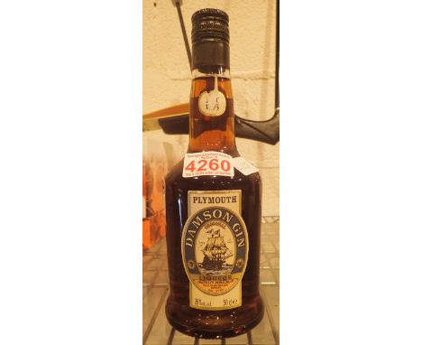Plymouth damson gin liqueur, 50cl   CONDITION REPORT:  This lot is sealed with contents.We will not be able to post this item
