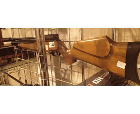Webley lite W8 gas powered .22 air rifle with two magazines and scope holder  CONDITION REPORT: There are restrictions on the