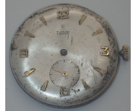 Tudor 17 jewel wristwatch head, A/F, in working order CONDITION REPORT: This item is not working at lotting.